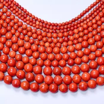 60/50/40/30 шт. 4/6/8/10 мм натуральный красный камень свободный браслет из бисера ожерелье производство ювелирных изделий 4mm