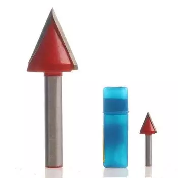 60 ° 60 градусов Маршрутизатор с ЧПУ Гравировка V Groove Bit 6 мм x 10 мм или 6x22 мм 22mm