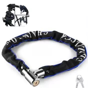 60/65/85/105 см металлический противоугонный горный велосипед шоссейный сверхпрочный замок безопасности для мотоцикла скутера навесной замок велосипедная цепь замок с ключом