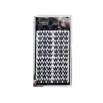 60/72Clusters Individual Cluster Eyelashes Dense Segmented Eyelashes Bundles Women/Girls 72Clusters