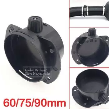 60/75/90 мм автомобильный обогреватель, переходник для воздуховодов, выхлопная труба, соединитель для шланга, нагреватель, соединитель для воздуховодов для Webasto Eberspacher