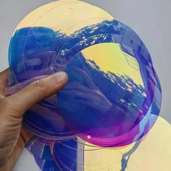 60/80/100 мм Большие размеры, свободные блестки для шитья, радужные блестки, пайетки, радужная аппликация, украшение, блестки для вышивки, художественные ремесла, 100 шт. 60mm