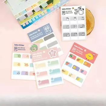 60/90/180 шт. Индексные вкладки многоцветные наклейки для классификации канцелярские индексные этикетки наклейки для заметок блокноты заметки 60pcs