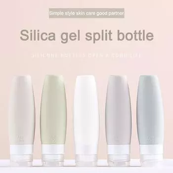 60/90 мл портативная силиконовая дорожная бутылка, контейнер для жидкости, пустая многоразовая упаковка, лосьон, очки, контейнер для шампуня, крем для путешествий CHINA