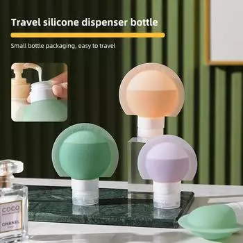 60/90 мл портативная силиконовая дорожная бутылка сжимаемого типа для хранения шампуня, геля для душа, лосьона, пыленепроницаемая, влагонепроницаемая, герметичная дополнительная бутылка 60ml
