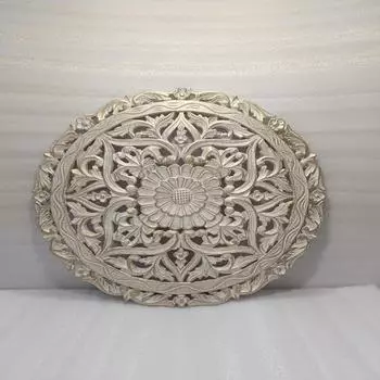 60,96 см Декоративная настенная панель Деревянная подвесная круглая настенная декоративная панель Джаркханд