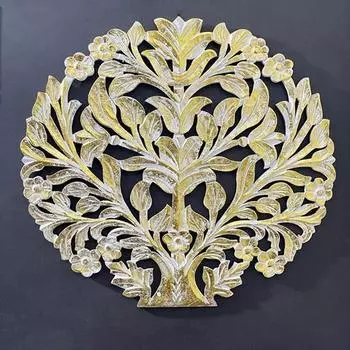 60,96 см ручной работы из дерева, круглый, состаренный, готовый настенный декор, домашний декор, подарок