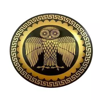 60,96 см. Средневековая афинская сова, подлинный греческий щит гоплита,