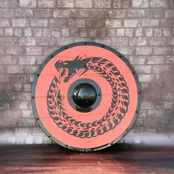 60,96 см Средневековый круглый щит, подлинный деревянный щит викингов, щит Вальхаллы исторической эпохи, щит для битвы, лучший подарок