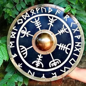 60,96 см Средневековый щит викинга, деревянный щит, копия щита викинга, щит средневекового воина