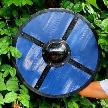 60,96 см Средневековый щит викингов, деревянный щит, щит Вальхаллы с изображением ворона, копия щита викингов, щит средневекового воина