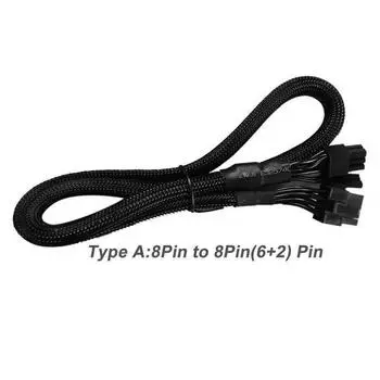 60 cm Long PCI-e VGA 8pin-8pin (6+2)pin Video Card Power Cable for EVGA Supernova G5GMGQ