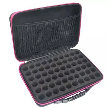 60 флаконов эфирного масла 15 мл парфюмированное масло эфирное масло коробка дорожный портативный держатель сумка для хранения лака для ногтей синий