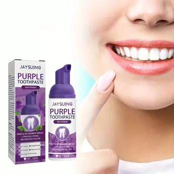 60 г ФиолетоваяОтбеливающая зубная пастаОчистка зубных пятен и уменьшение запаха изо ртаСвежесть полости рта 60g