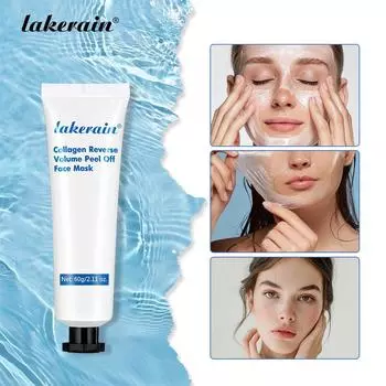 60 г коллагеновая отшелушивающая маска для лица сужение пор удаление черных точек контроль жирности кожи омоложение увлажнение осветление уход за кожей