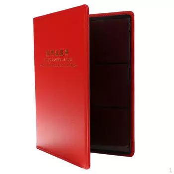60 карманов Коллекция Альбом Держатель для банкнот для коллекционера Красный