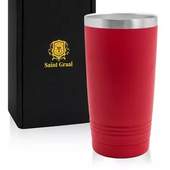 60-летие 60-летний красный подарок для вакуума красный x серебряный [SaintGraal] стакан, подарок, подарок, мужчины, женщины, товары, изоляция, 600 мл,