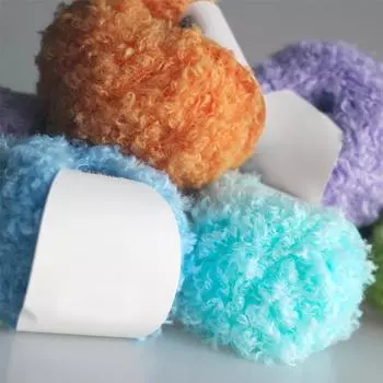 60 м DIY шерсть полиэстер шерсть вьющаяся ультра плотная шерстяная пряжа имитация плюшевой ткани пряжа креативная 45 г