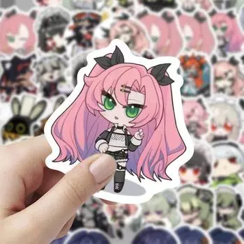 60 милых и креативных мультяшных наклеек «Zenless Zone Zero» для украшения бутылок с водой, ежедневников и мобильных телефонов - водонепроницаемые наклейки [high definition printing + factory straight hair]