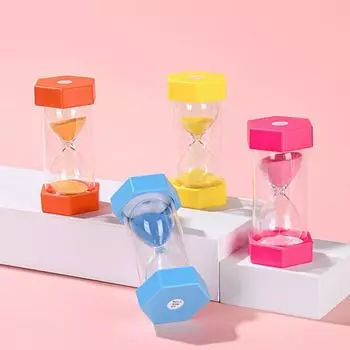 60 минут красочные шестиугольные песочные часы творческие песочные часы кухонный таймер дети устойчивость к падениям песочные часы украшение дома