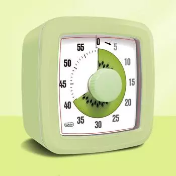 60 Minute Visual Timer Square Silent Countdown Clock For Kitchen Cooking Kids Study Classroom Office 5 Colors
