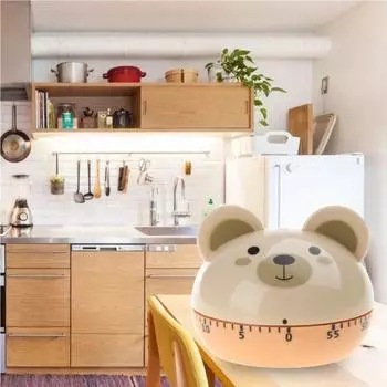 60-минутный механический таймер в виде животного, забавный кухонный таймер, подарок на Новый год, инструмент для управления временем, дом G
