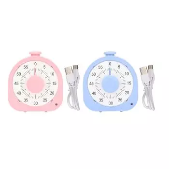 60-минутный визуальный таймер для детей и взрослых с двумя режимами напоминания, режим фокусировки, таймер для занятий дома Blue