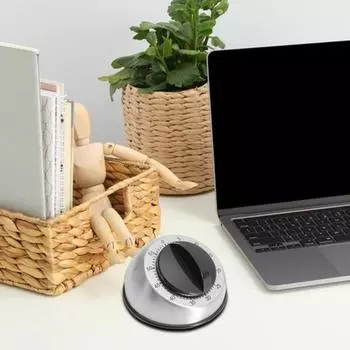 60-минутный заводной таймер для домашней выпечки, механический кухонный таймер обратного отсчета