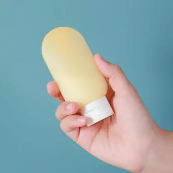 60 мл бутылка для хранения мягких косметических аксессуаров пластиковая бутылка-дозатор шампуня для путешествий розовый