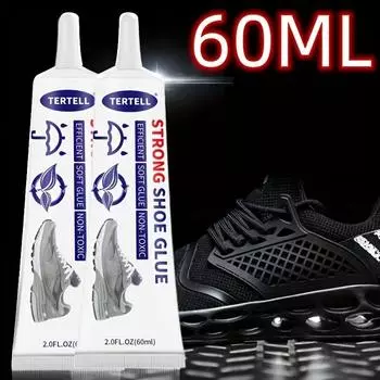 60 мл быстросхватывающийся прозрачный клей для ремонта обуви для профессионалов — моющийся и готовый к использованию 60ML белый