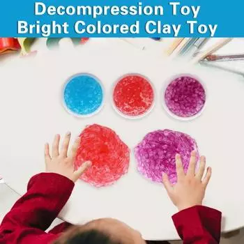 60 мл цветная нелипкая игрушка из грязи, пушистая эластичная мягкая глина, декомпрессионная игрушка, сделай сам, поделка для детей синий