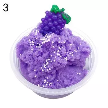 60 мл фруктовая детская игрушка-слизь для снятия стресса, пластилин, ароматная пушистая глиняная глина, подарок жёлтый