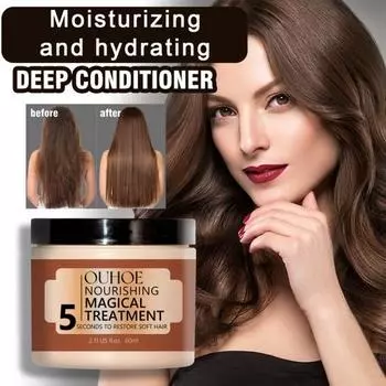 60 мл маска для вьющихся волос, питательное лечение, покрытие для волос, глубокое восстановление, коллагеновая маска для волос, уход за сухими поврежденными волосами 60ML