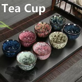 60 мл мини-чаша для чая, керамическая чашка для чая с градиентным цветом, китайская чашка для кунг-фу, чашки для кофе эспрессо, домашние чашки для послеобеденного чая