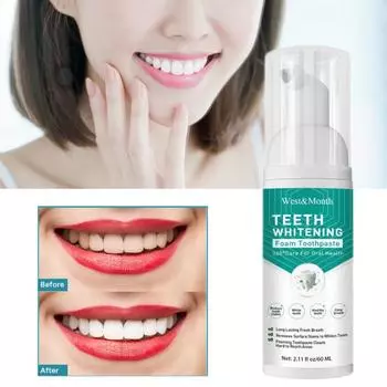 60 мл нажимного типа пенящийся мусс отбеливающий полезный профессиональный ручной толчок