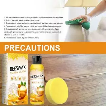 60 мл превосходная многоцелевая долговечная приправа для дерева, пчелиный воск, чистка деревянных полов для дома