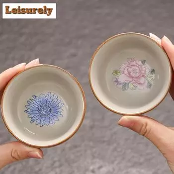 60 мл ретро Ru Kiln керамическая чашка для чая открытая керамическая чашка Cicada Master Cup чаша для чая пуэр чашка для медитации чаша кунг-фу посуда для чая чачжан