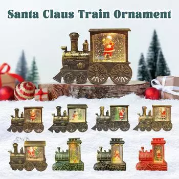 60 мл Санта-Клаус поезд украшения Рождественский шар ветер Рождественский подарок Рождественский маленький масляный светильник украшение One Size