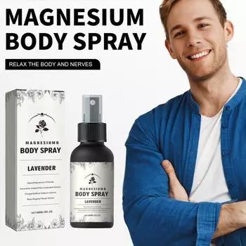 60 мл спрей для расслабления мышц, жидкий спрей для расслабления мышц, магниевый спрей, снимает напряжение, усталость, магниевый спрей для тела 60ML