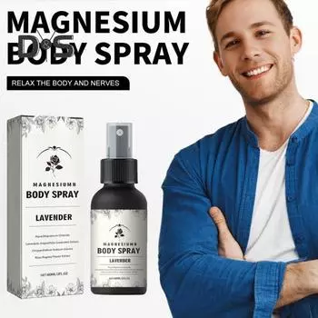 60 мл спрей для расслабления мышц, жидкий спрей для расслабления мышц, магниевый спрей, снимает напряжение, усталость, магниевый спрей для тела 60ML