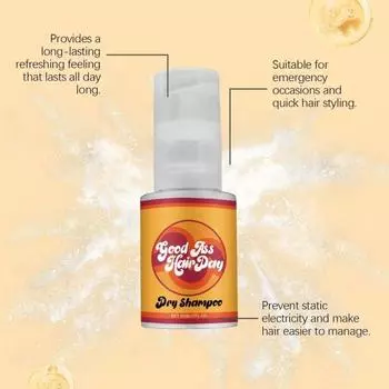 60 мл Сухой шампунь Натуральные ингредиенты Неаэрозольный Несмываемый Для мужчин Для женщин Жирные волосы Матирующий Контроль жирности