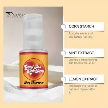 60 мл Сухой шампунь Натуральные ингредиенты Неаэрозольный Несмываемый Мужской Женский Жирный Волос Матирующий Шампунь-порошок для контроля жирности 60ML