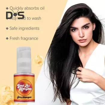 60 мл Сухой шампунь Натуральные ингредиенты Неаэрозольный Несмываемый Мужской Женский Жирный Волос Матирующий Шампунь-порошок для контроля жирности 60ML