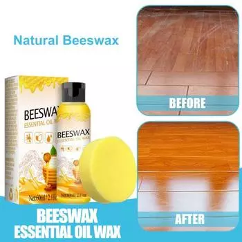 60 мл воск для ухода за деревом, водостойкий, для удаления грязи, полировки, ухода за мебелью, приправа для мебели из массива дерева, пчелиный воск для дома жёлтый