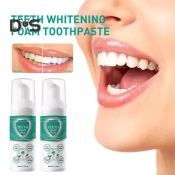 60 мл жидкость для полоскания рта для полоскания рта, устранение неприятного запаха изо рта, удаление зубного налета, удаление пятен, десен, уход за полостью рта, глубокая очистка, мятный вкус, отбеливание зубов, жидкая пена 1pc