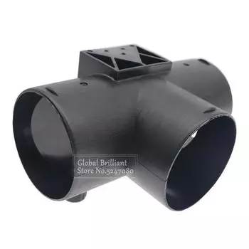 60 мм/75 мм YT кусок выхлопного автомобильного обогревателя, воздуховод, разъем с двойным регулирующим клапаном, заслонка для дизельного стояночного обогревателя Webasto