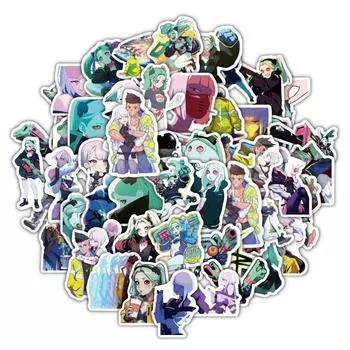 60 наклеек Детские мультяшные наклейки своими руками Наклейки для ноутбука Стакан воды Багаж Наклейки для ноутбука One Size