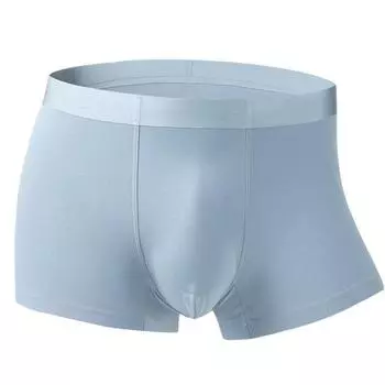 60 Однотонное мужское нижнее белье из хлопка большого размера, мужское бесшовное нижнее белье, дышащие трусы-боксеры для мальчиков L серый
