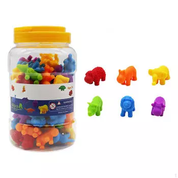 60 предметов Счетные животные Игрушки Дети Животные Сортировка Игрушка Интерактивное Обучение Познание frog