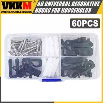 60 рождественских крючков для бытовых светильников, крючков для уличных и внутренних светильников, а также универсальных декоративных крючков